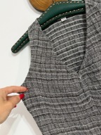 243 szara boho szara paski falbanka lato American Eagle M vintage