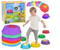 KAMIENIE BALANSUJĄCE SWIECĄCE TRENING RÓWNOWAGI SENSORYCZNE 6 szt. WOOPIE