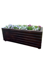 Donica ogrodowa drewniana duża 80x40x40