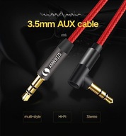 Kabel Audio 3,5 mm Aux Hi-Fi Stereo Ipod 3m Gold