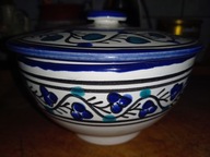 MISA CERAMICZNA - MAROKAŃSKI WZÓR - ZDOBIONA RĘCZNIE