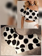 Top,bluzka w grochy roz.S