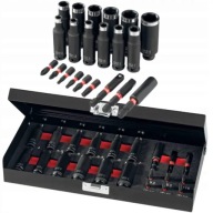 Zestaw udarowych kluczy nasadowych i bitów Parkside Performance 21 el.