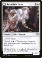 Karta Magic: The Gathering Twinblade Geist // Twinblade Invocation VOW