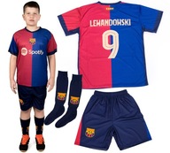 STRÓJ PIŁKARSKI LEWANDOWSKI KOSZULKA+SPODENKI+GETRY IDEALNY NA REZENT 164cm