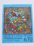 Francja - zabytkowy witraż - Mi. 3005 **
