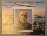 ZEPPELIN - KOREA - FERDINAND GRAF ZEPPELIN - BLOCZEK FILATELISTYCZNY