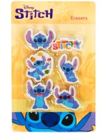 PREZENT UPOMINKI Dzieci Urodziny GUMKI DISNEY STITCH x6