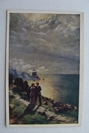 ZAGINIONY ŚWIAT SPACER BRZEGIEM MORZA przedwojenna