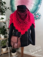 Chusta wykonana ręcznie na szydełku