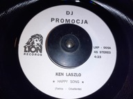 Ken Laszlo - Happy Song Lion Records DJ promo '7 EX+