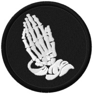 Termo Naszywka Pray Modlitwa Kości Haftowana Naprasowanka