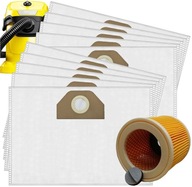 10x WORKI DO ODKURZACZA KARCHER WD3 WD2 PLUS SE4001 KWD3 WOREK WD 3 + FILTR