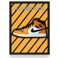 Plakat Nike Jordan 1 Mid "Taxi"/Hard Shadow/ (Czarna/Biała Ramka)