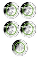 NIEMCY - 5 x 5 Euro 2019 - Kompletny zestaw