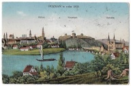 C54 Poznań Posen w roku 1835 Ratusz Kernwerk Katedra Statek RZADKA