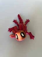 Aksolotl axolotl z magnesami w łapkach na lodówkę figurka zabawka