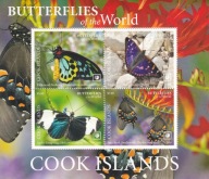 Wyspy Cooka 2020 ** cena 37,90- zł kat.13,50 zł - motyle