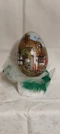 Pisanka jajko 15cm zdobiona ręcznie decoupage DJ21