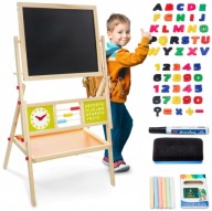 TABLICA MAGNETYCZNA KREDOWA OBROTOWA DLA DZIECI ALFABET LICZYDŁO BEZPIECZNA