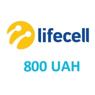 Doładowanie Lifecell Ukraina 800 hrywien