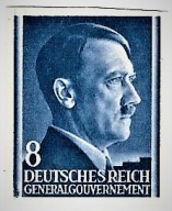 G.G. F 73 znaczek cięty, Adolf w stanie super **