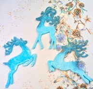 Niepowtarzalne zawieszki świąteczne na choinkę Zestaw 5 sztuk