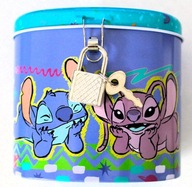 Disney STITCH Skarbonka Metalowa Zamykana na Kłódkę