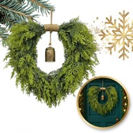 Wianek ozdobny na drzwi, stroik, sztuczna choina jak żywa - wysokość 50 cm