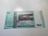 Kongo - 500 franków - 2010 - specimen - UNC