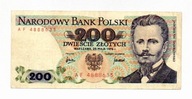 200 zł. 1976r. Ser.AF