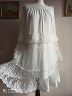 SHEILAY SUKIENKA tiulowa HAFTY falbany 36 nowa