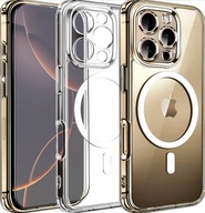 ETUI CASE IPHONE 16 PRO MAGSAFE PRZEZROCZYSTE WZMACNIANE CLEAR SZKŁO GRATIS