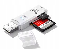Czytnik kart microSDHC/SDXC USB 3.0 z dwoma slotami i adapterem 5Gb/s TF SD