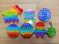 ZESTAW POP-IT ZABAWKI ANTYSTRESOWE DLA DZIECKA GNIOTKI