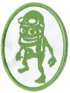 CRAZY FROG ___ ŁATKA, NASZYWKA 7,5x10cm