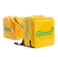 Plecak torba termiczny GLOVO żółty SKŁADANY