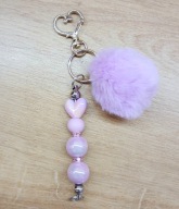 Brelok do kluczy Serce zawieszka pompon 6423 Oliwia Kurowska, Kuba Kurowski