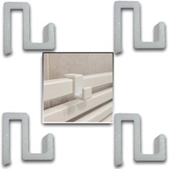 Wieszak Na Grzejnik Kaloryfer Łazienkowy 30x10 Drabinka Biały Czarny 4szt