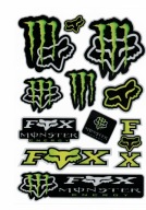 NAKLEJKI NA MOTOR MOTOCYKL MONSTER FOX ZESTAW