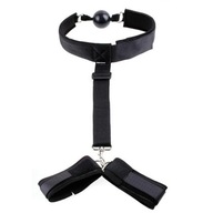 Uprząż BDSM Knebel Z Kulką Kajdanki Na Ręce Sex Zabawki Gadżety Erotyczne