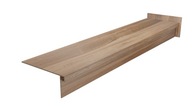 Gruba stopnica drewnopodobna 120x30, płytki na schody z kapinosem BRĄZ/BEŻ