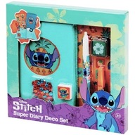 STITCH Pamiętnik Futerko Mozaika Cekiny + Naklejki + Długopis + Stempelek