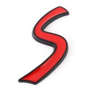 Emblemat 3D Red Cooper S naklejka na bagażnik błotnik Mini Cooper S