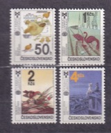 CZECHOSŁOWACJA** BAJKI, ptaki Mi 2921-24