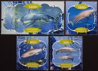 T.0436 SERIA FAUNA RYBY DRAPIEŻNE REKINY GATUNKI, morze, podwodny świat