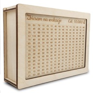 Skarbonka wykreślana z celem | Personalizowana | ZŁOŻONA