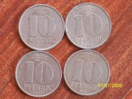 10 pfenning zestaw rocznikowy dawne NRD bcm.!!