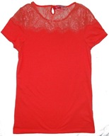 DEBENHAMS NEONOWA bluzka bluzeczka KORONKA J NOWA