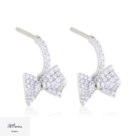 Eap21831 Kolczyki stal sztyft kokardki